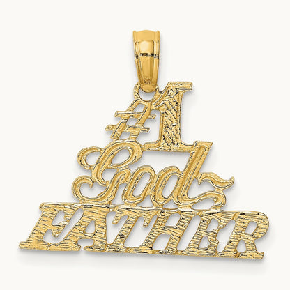 #1 GODFATHER Charm, 14K