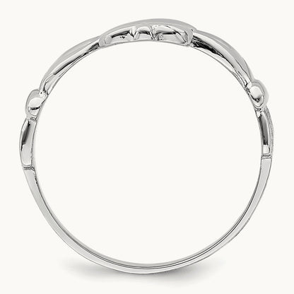 Claddagh Ring, 14K White Gold