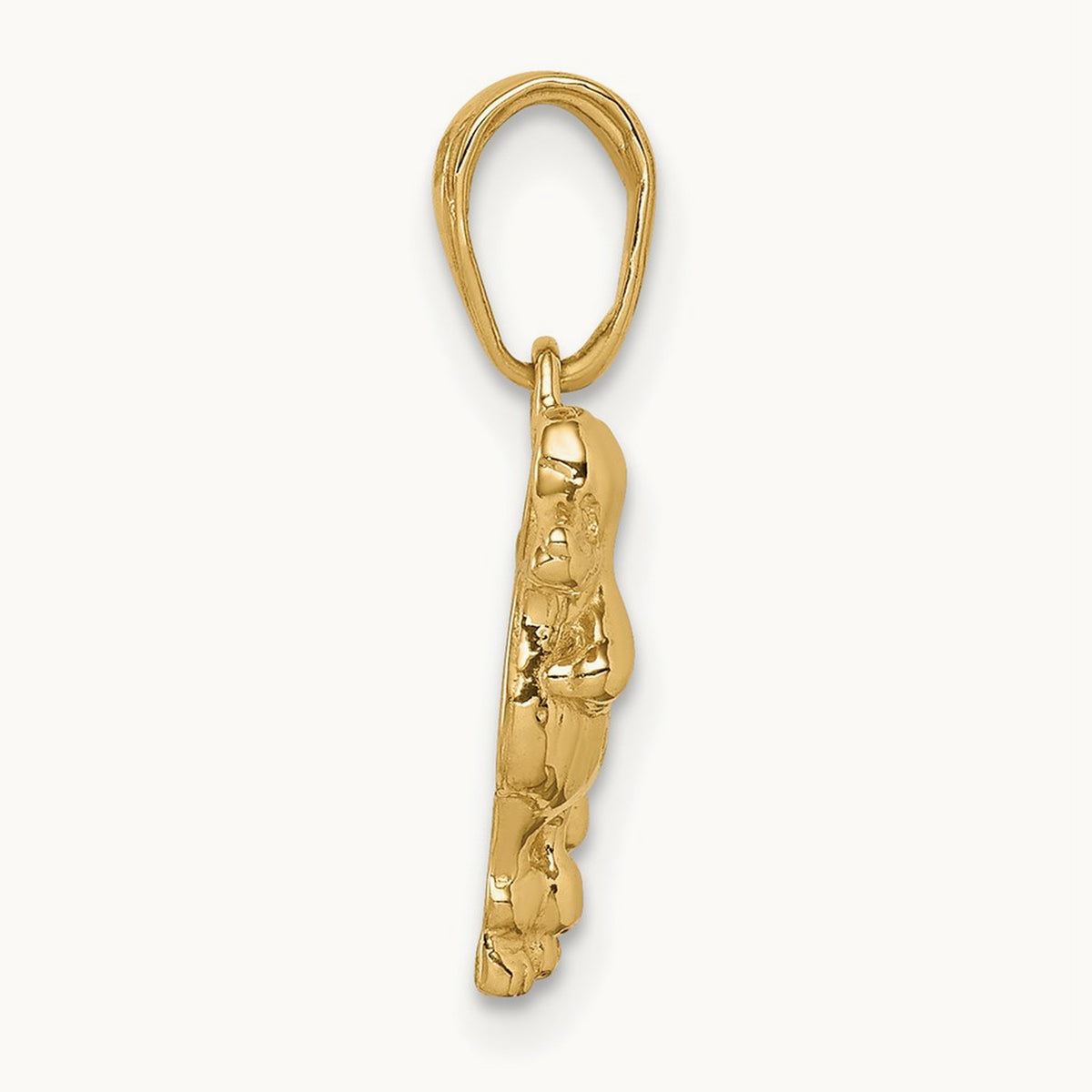Poodle Dog Pendant — 14K Yellow Gold