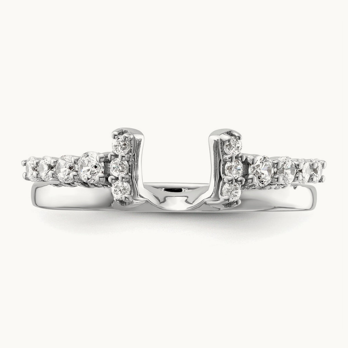 Complete Diamond Wrap Ring — 14K White Gold