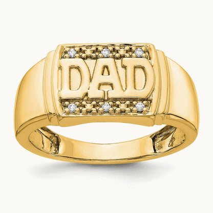 AA Diamond men's ring, 14K