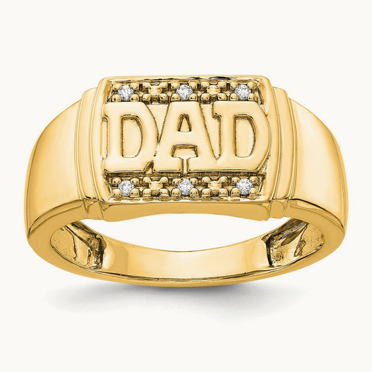 AA Diamond men's ring, 14K