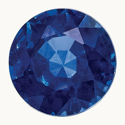 Round Blue Sapphire AA Quality, 7mm