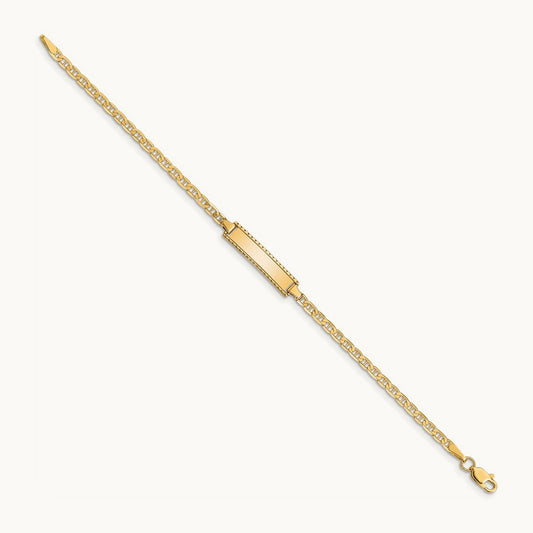 Children's Anchor Link ID Bracelet, 14K