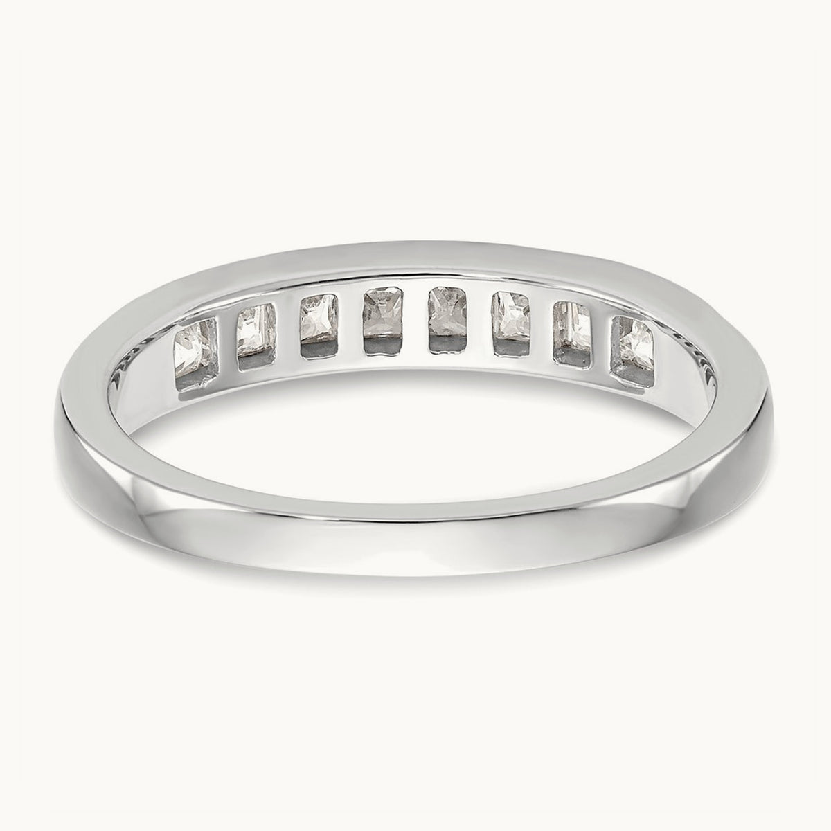 Diamond Wedding Band, 14K White Gold