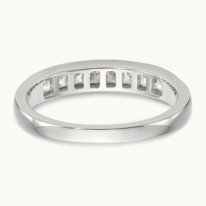 Diamond Wedding Band, 14K White Gold
