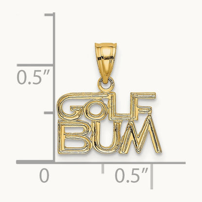 GOLF BUM Charm, 14K
