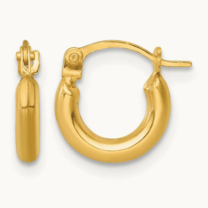 Polished Hoop Earrings — photo set