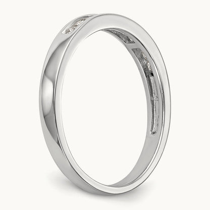 Diamond Wedding Band, 14K White Gold