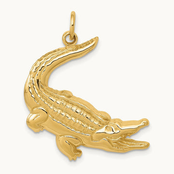 Alligator Charm, 14K