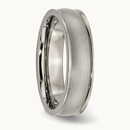 Brushed Center Ridged Edge Band — photo set