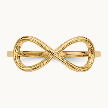 Polished Infinity Ring, 14K Gold