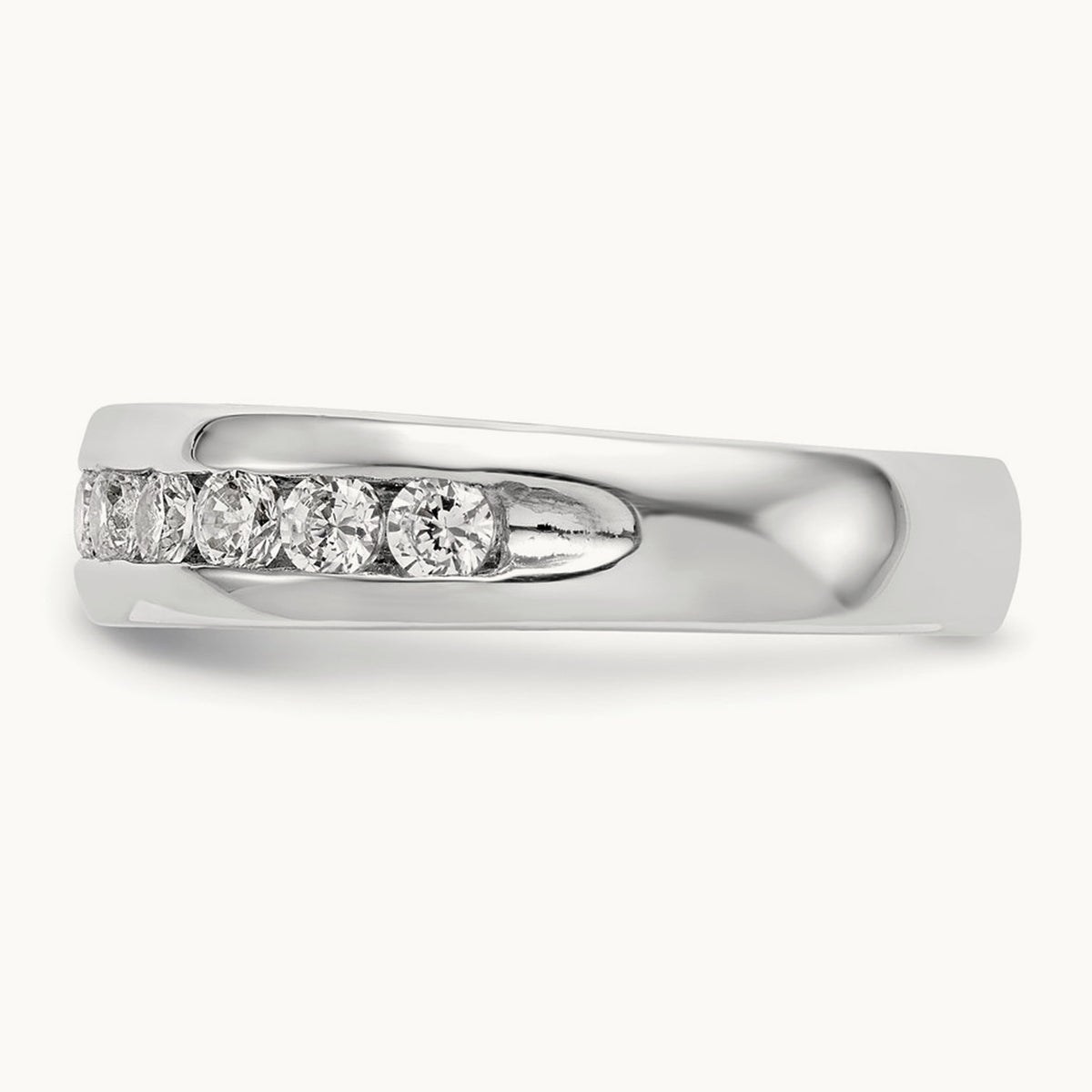 Channel-Set 11 Stone Band — 3/4 ct, 7