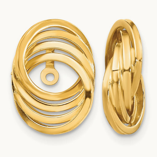 Polished Love Knot Earring Jackets — photo set