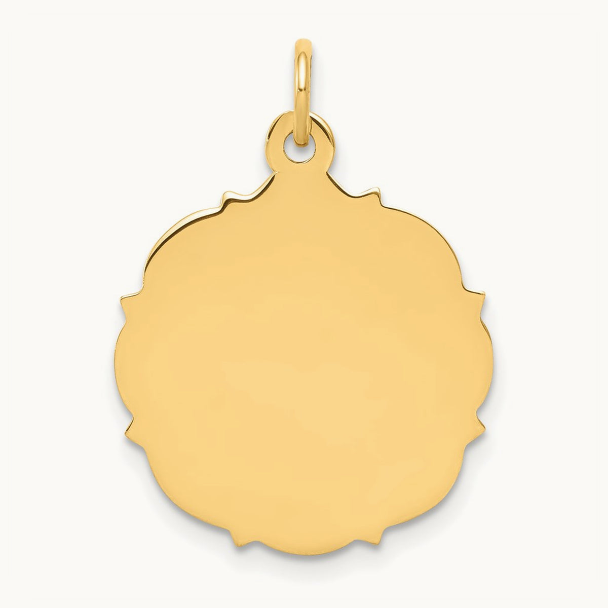 Plain .018 Gauge Engravable Disc Charm — 24mm