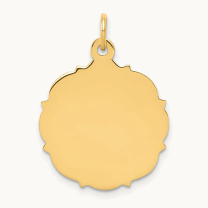 Plain .018 Gauge Engravable Disc Charm — 24mm