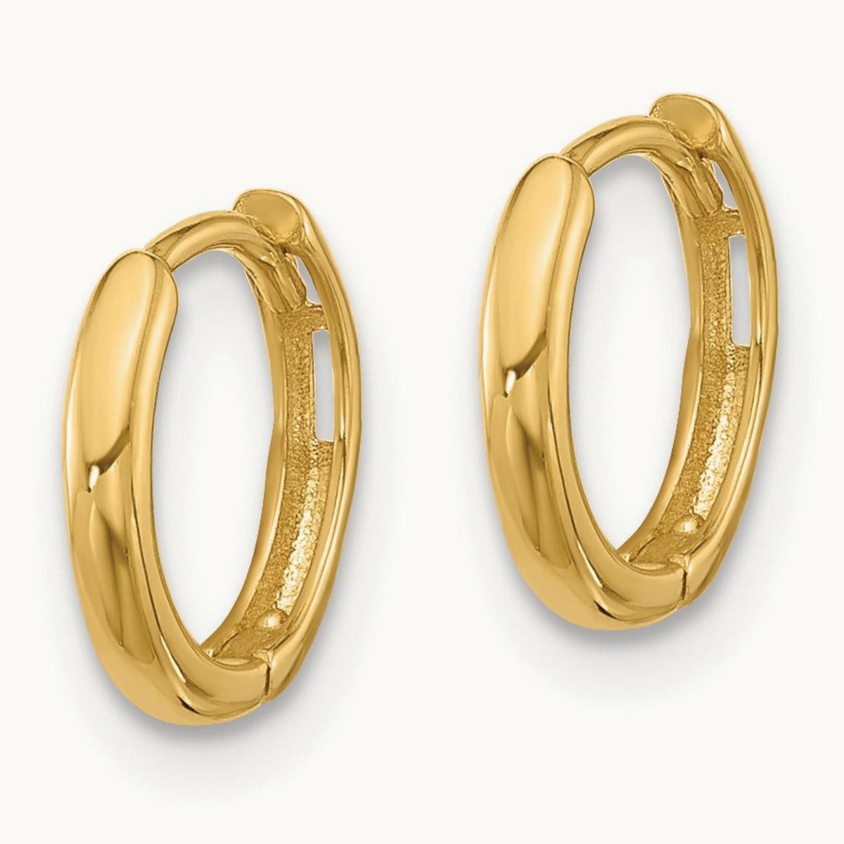 Hinged Hoop Earrings, 14K
