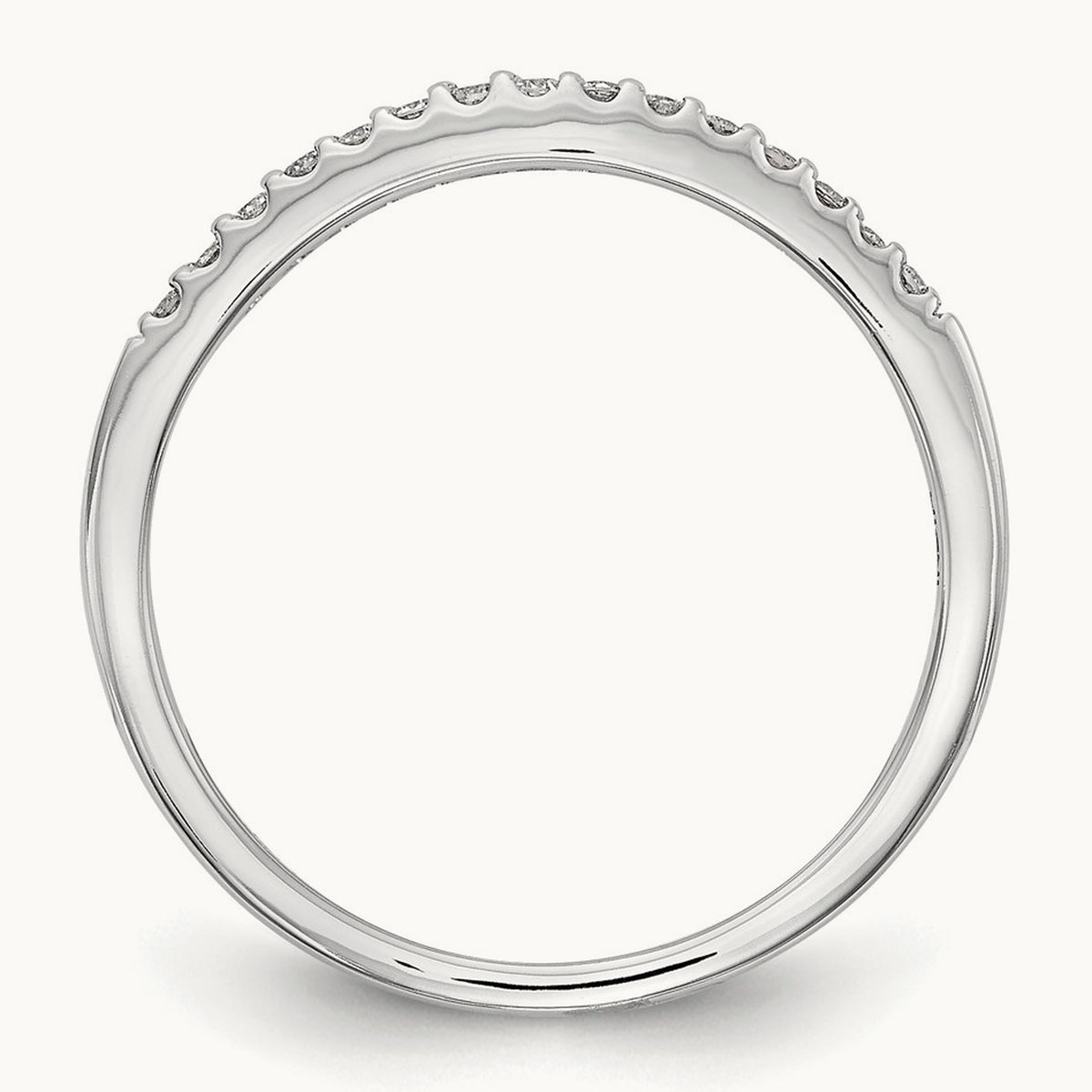 Diamond Wedding Band, 14K White Gold