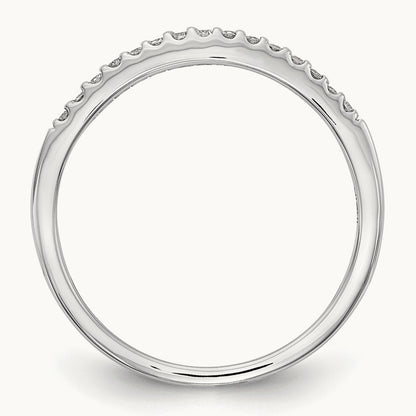 Diamond Wedding Band, 14K White Gold