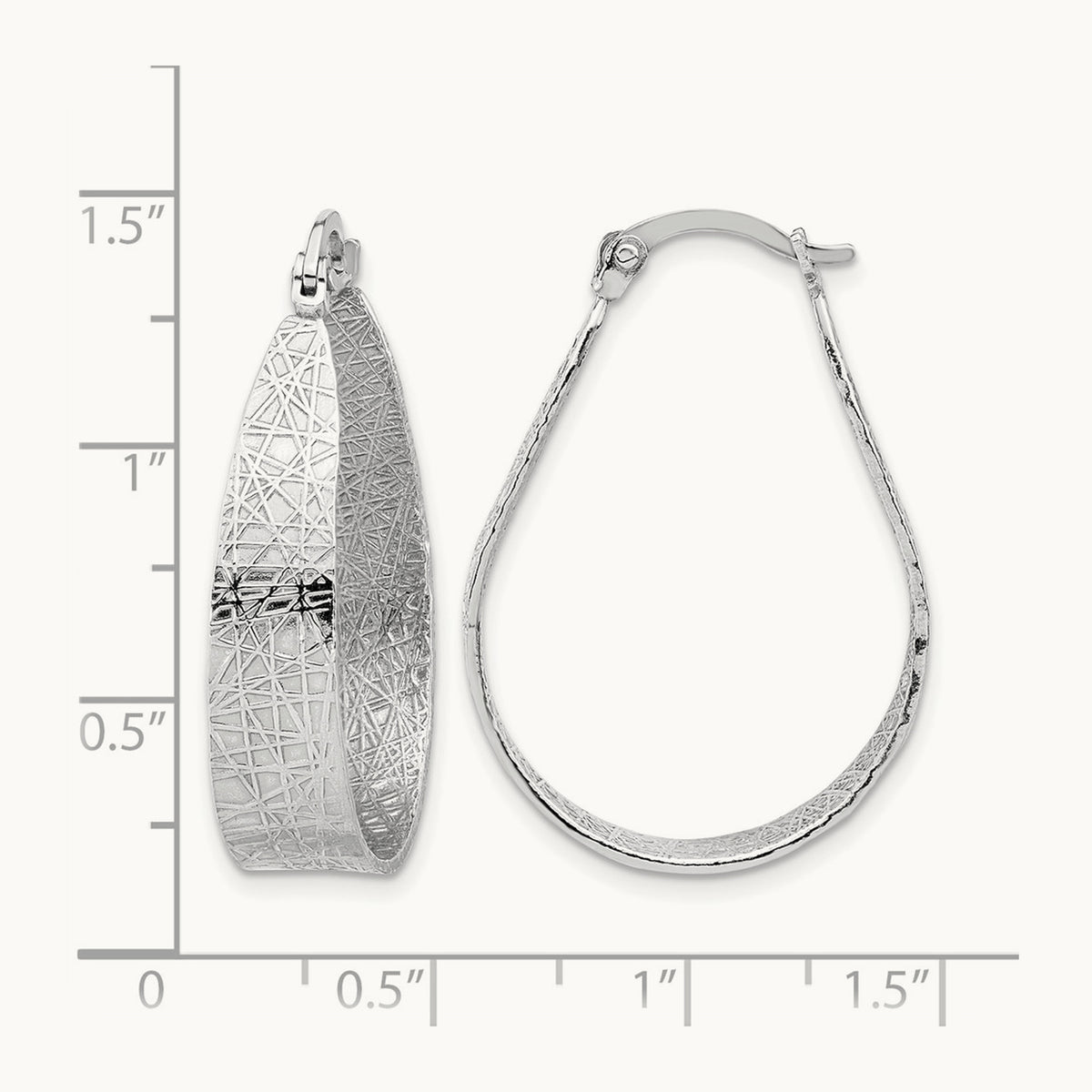 Textured Hoop Earrings — Leslie's — photo set