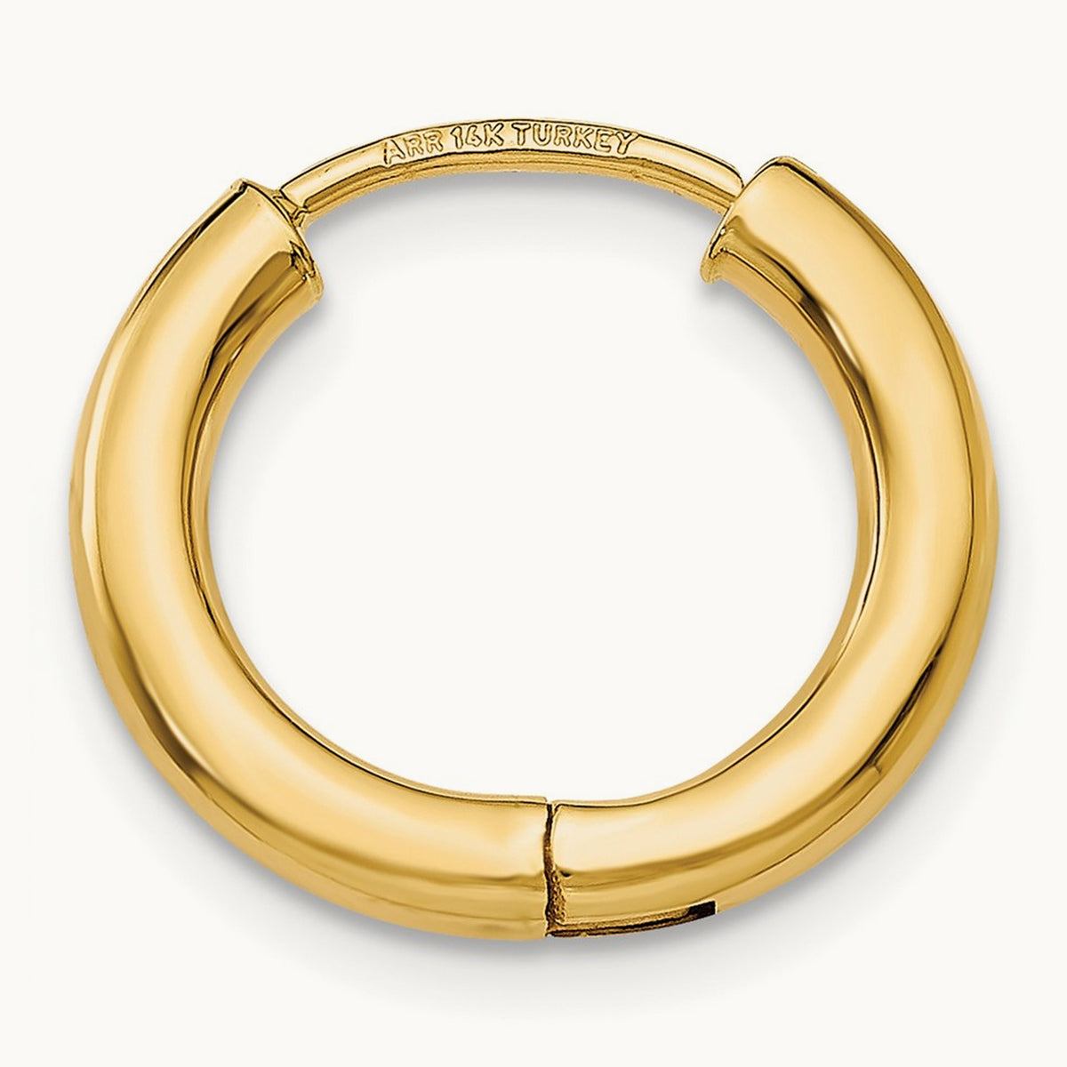 Single Polished Hollow Hoop Earring — photo set