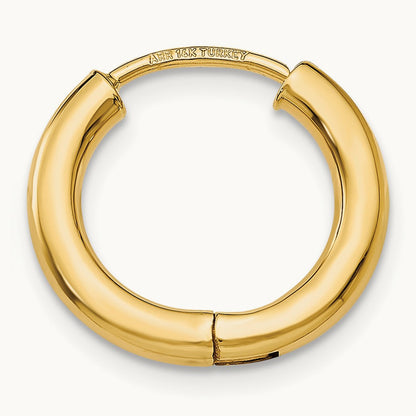 Single Polished Hollow Hoop Earring — photo set