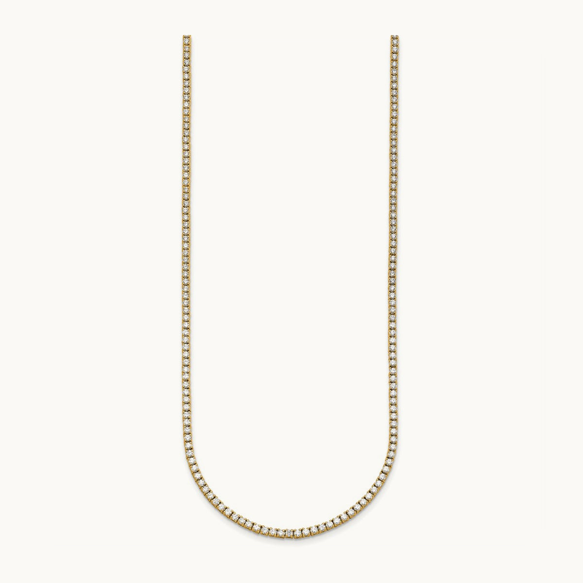Straight Tennis Necklace, 4 1/2-6 ct Lab-Grown Diamond