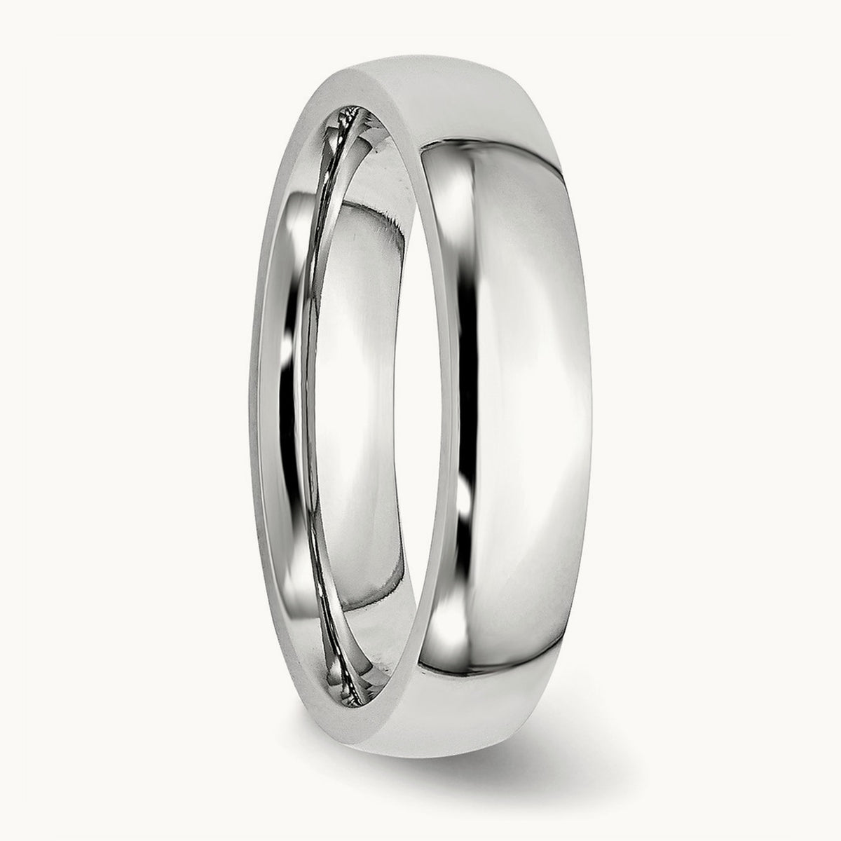 Cobalt Polished Half Round Band — 5mm (2)