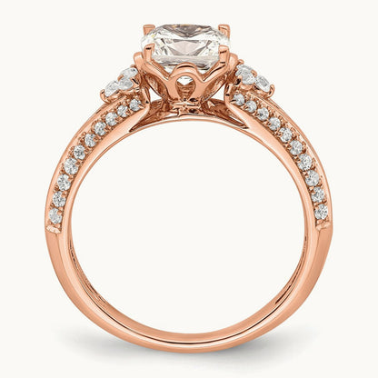 Cushion Semi-Mount Engagement Ring, 1.00 ct tw