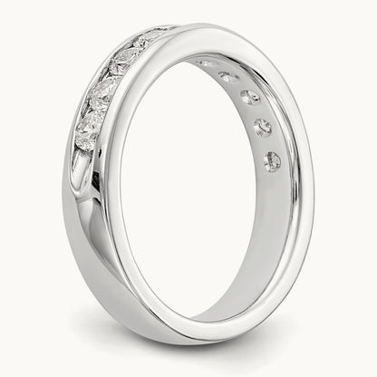 10- Stone Ladies Band Mounting, 2.9mm, 14K White Gold