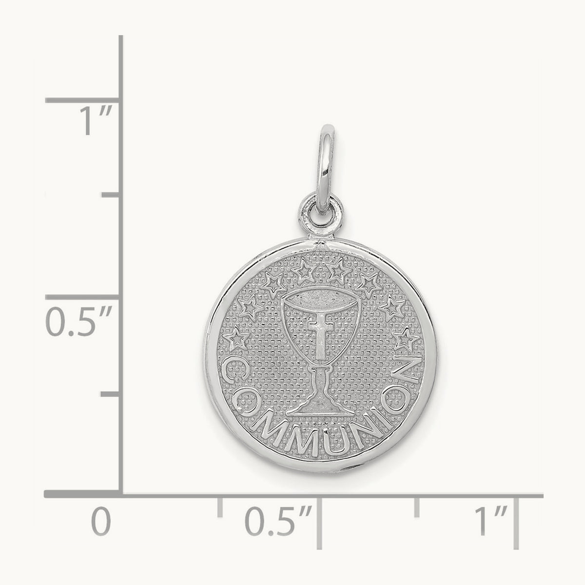 Communion Charm, 14K White Gold