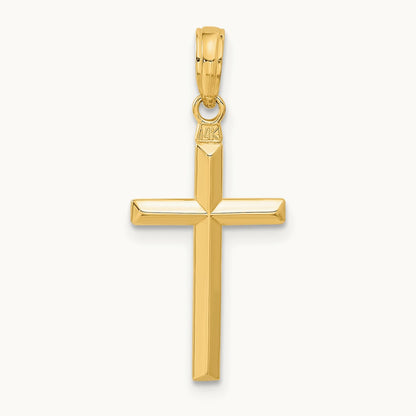 Reversible Latin Cross Pendant — 14K Yellow Gold