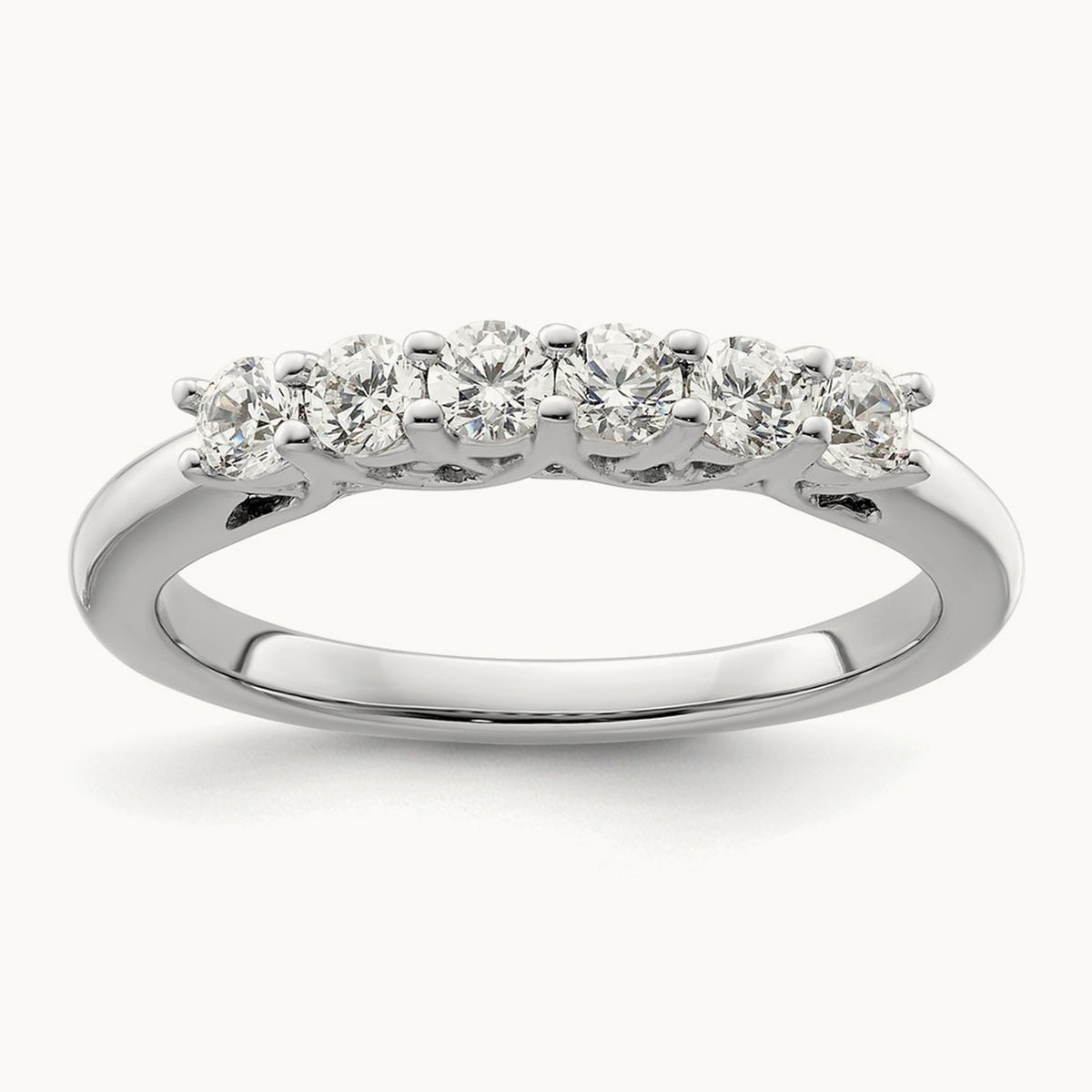 6-Stone Diamond Band — photo set