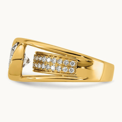 Round Ring, 3.00 ct tw Lab-Grown Diamond