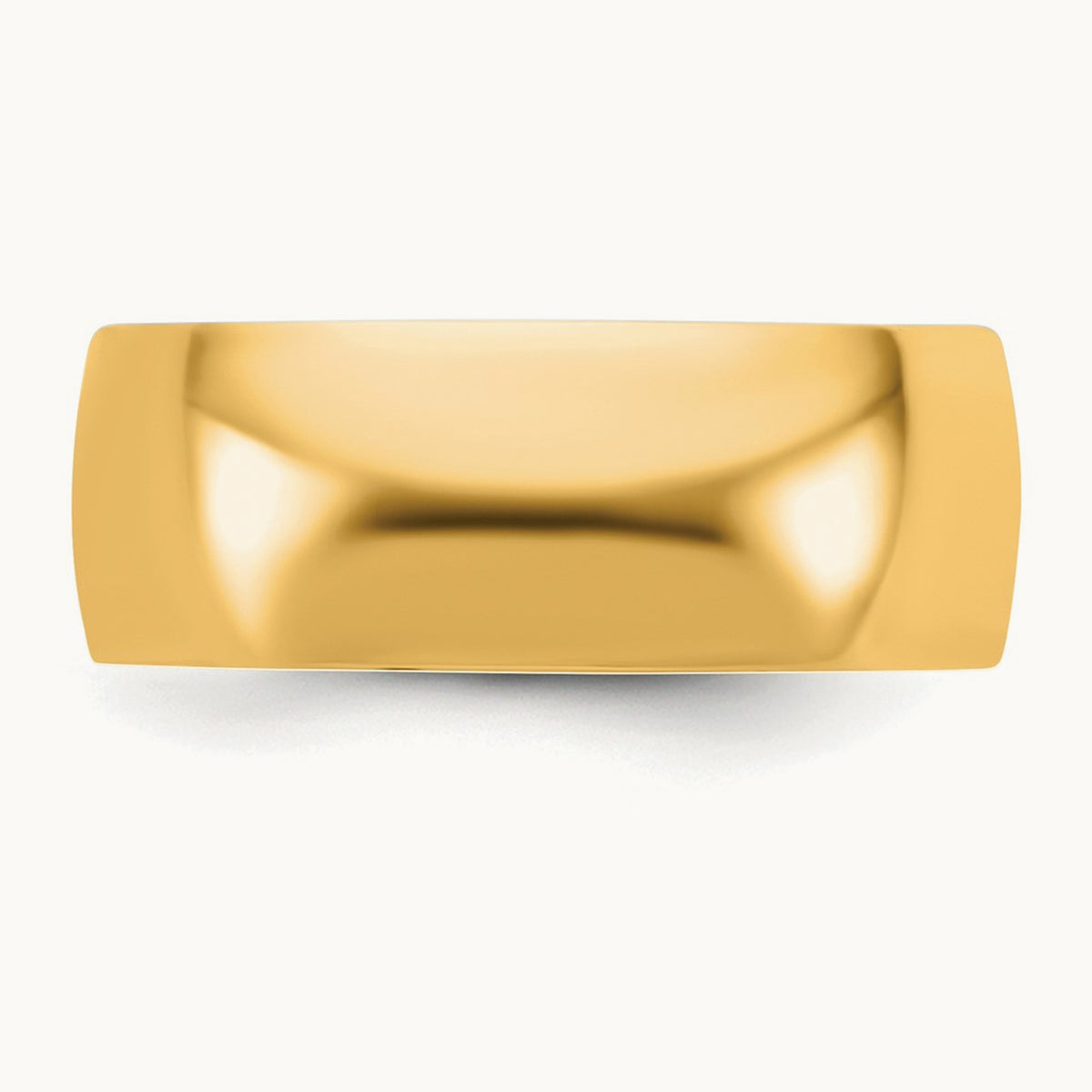 CLIQ Hinged Half Round Wedding Band, 8mm, 14K Yellow Gold