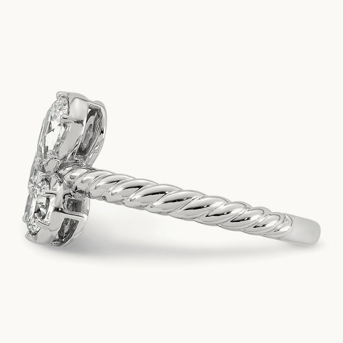 3 Stone Fashion Ring, 1.00 ct tw Lab-Grown Diamond
