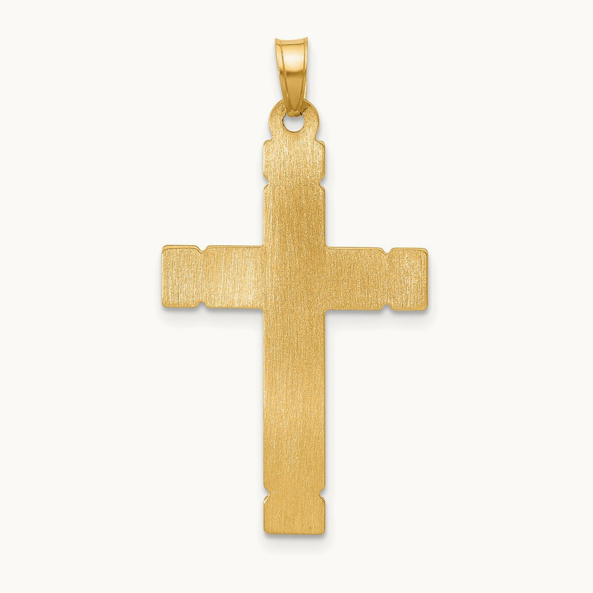 Hollow INRI Crucifix Pendent — 34.2mm