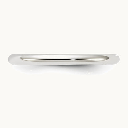 Sterling Silver 2mm Half Round Band
