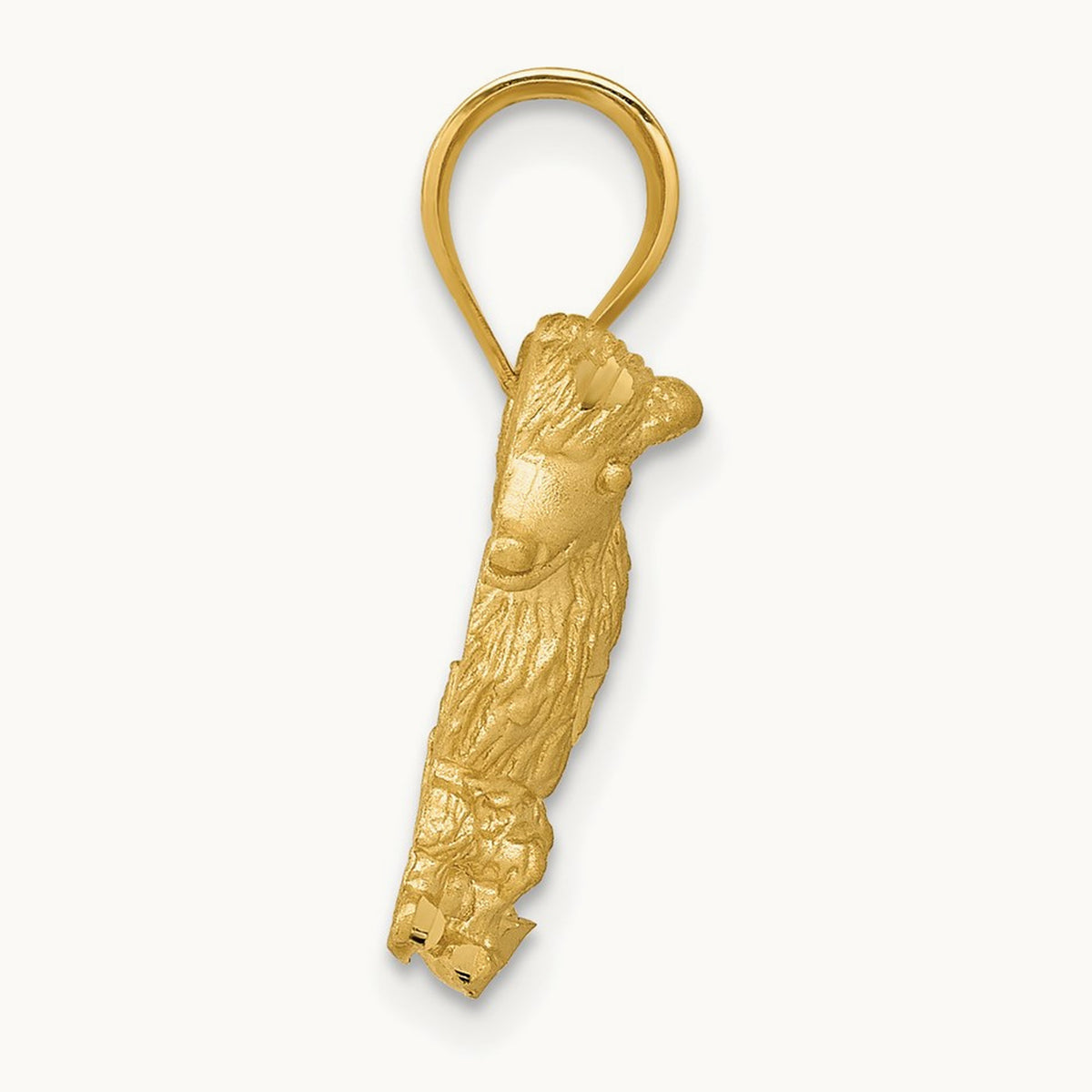 Poodle Dog Charm, 14K