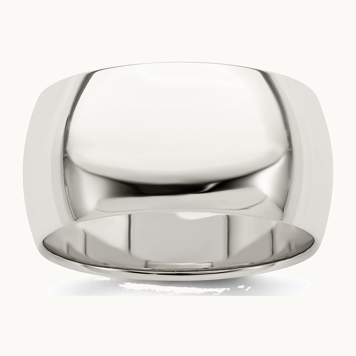 Sterling Silver 10mm Half Round Band