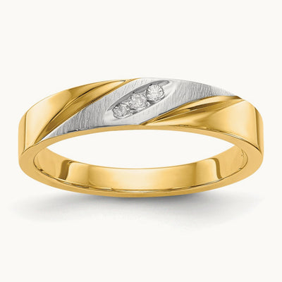AA Quality Trio Ladies Complete Wedding Band, 14K