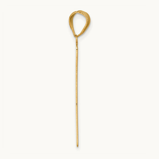 The High Priestess Tarot Card Pendant, 14K Yellow Gold