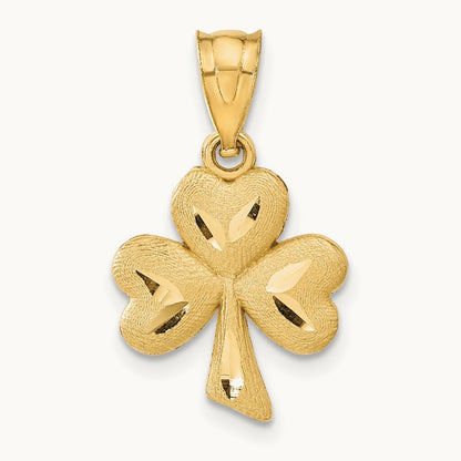 Shamrock Charm, 14K