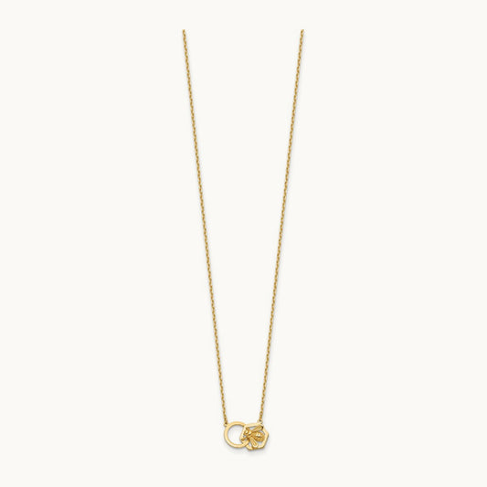 Polished Bee Necklace, 14K