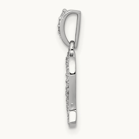 Diamond Leo Zodiac Pendant, 14K White Gold