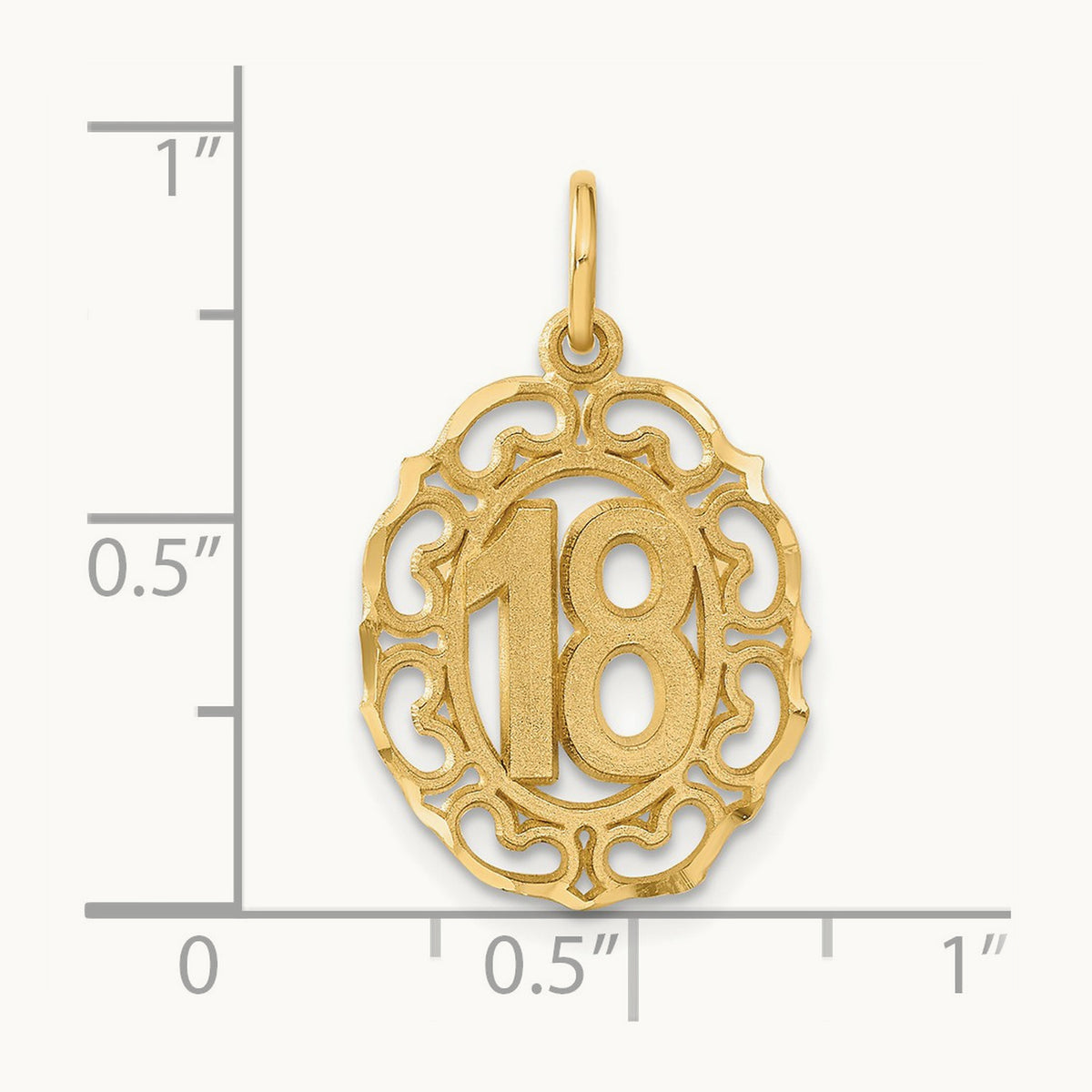 #18 Oval Pendant, 14K