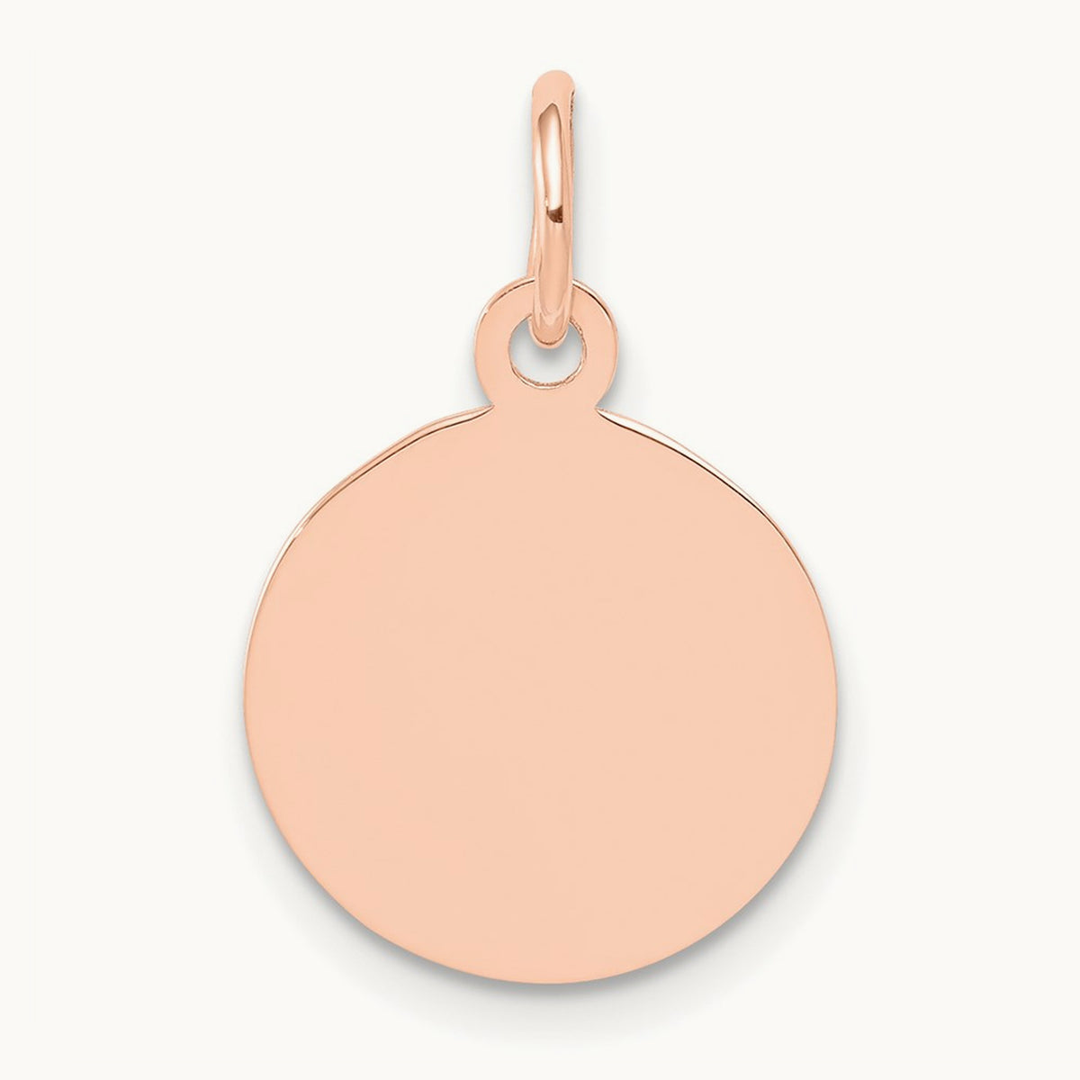 Plain .035 Gauge Circular Engraveable Disc Charm — 19mm