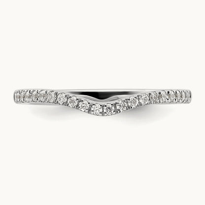Diamond Wedding Band, 14K White Gold