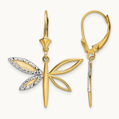 & D/C Dragonfly Leverback Earrings — photo set