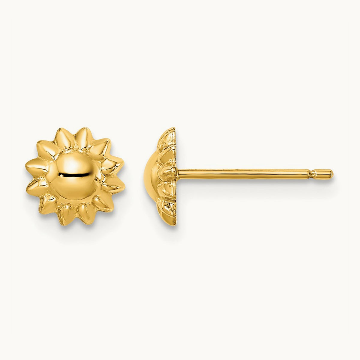 Madi K Sunflower Post Earrings, 14K